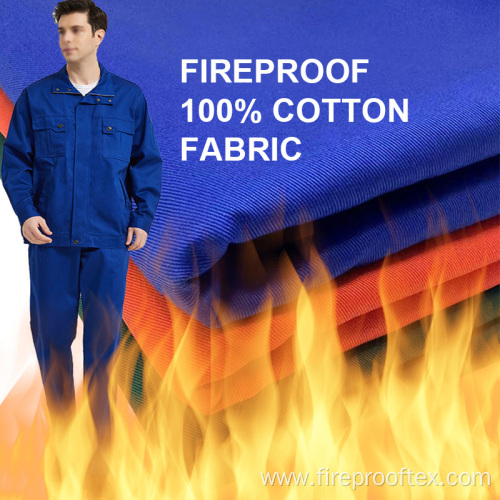 100% Cotton Fireproof Fabric For Welding Workwear